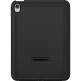 OtterBox Defender case for iPad 10th Gen in black, providing rugged, drop-resistant protection against dirt and scratches.