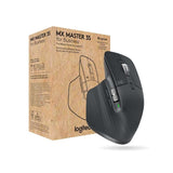 Logitech MX Master 3S wireless mouse with ergonomic design, 8000 DPI, customizable buttons, and quiet click for professionals.