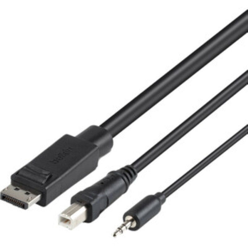 DISPLAY PORT/USB/AUDIO 6FT KVM COMBO Cable - Belkin