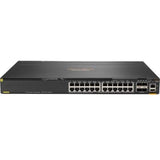 HPE Aruba 6300M switch with 24 Gigabit Ethernet ports and 4 SFP56 ports, designed for advanced enterprise networking.