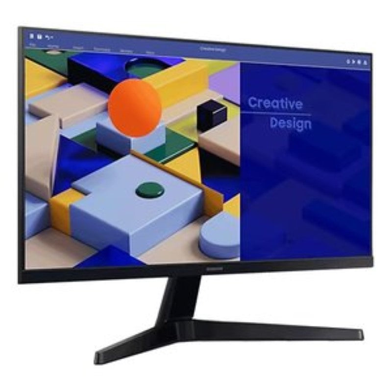 Samsung S31 LED Monitor: 24" borderless IPS display with vibrant colors, low latency gaming, and eye comfort technology.