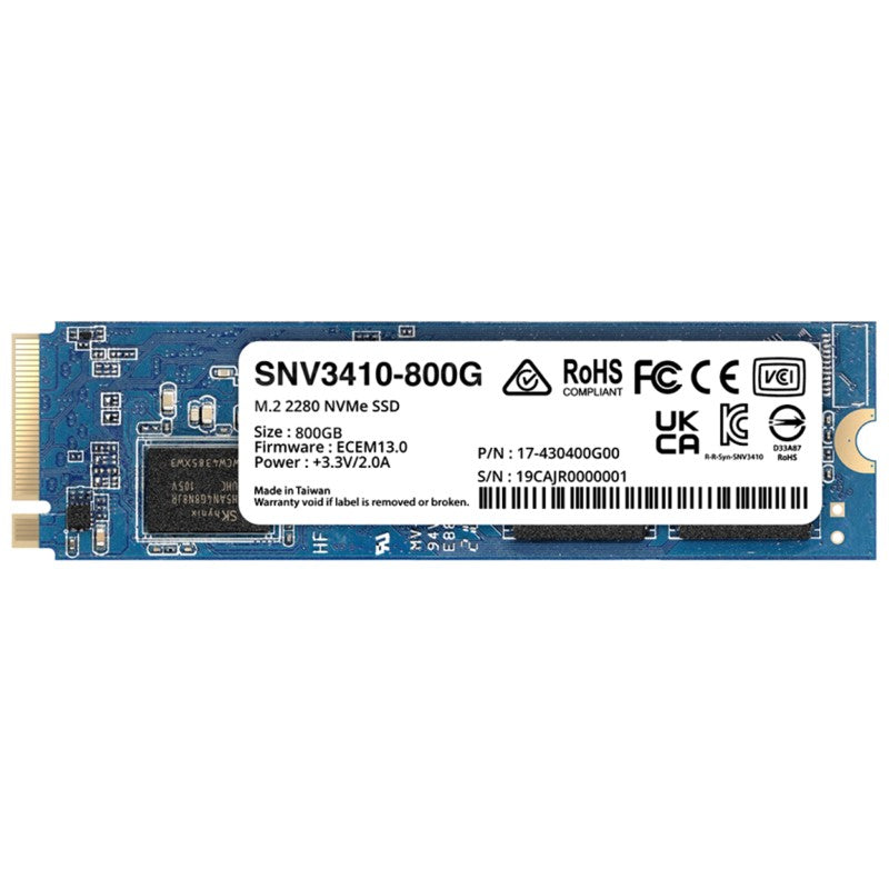 Internal SSD - Asus Synology SNV3410 Series 800GB M.2 NVMe
