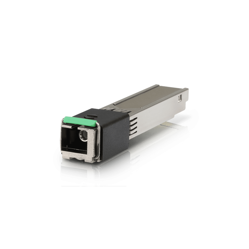 Compact Ubiquiti UFIBER INSTANT GPON terminal, offering high-speed fiber connectivity in a lightweight, durable design.