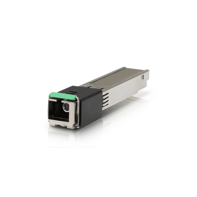 Compact Ubiquiti UFIBER INSTANT GPON terminal, offering high-speed fiber connectivity in a lightweight, durable design.