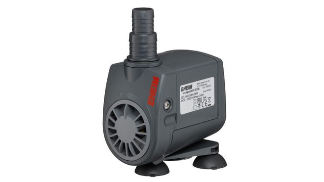 Eheim compactON 2100 pump with 1400-2100 L/hr flow, 2.4m head height, and adjustable rate for aquariums and ponds.