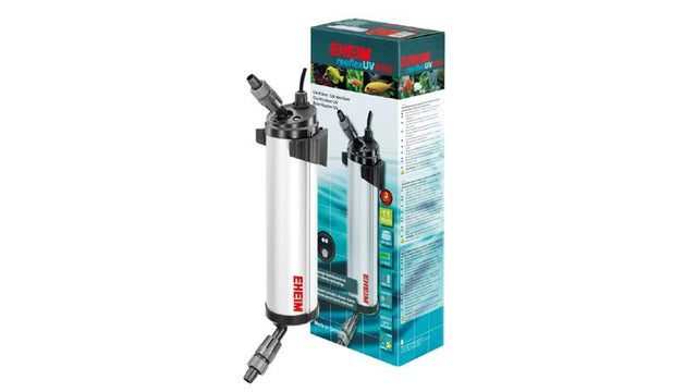 Eheim UV Sterilizer Reeflex 800 effectively clarifies aquarium water, eliminating micro-organisms for a healthier aquatic environment.