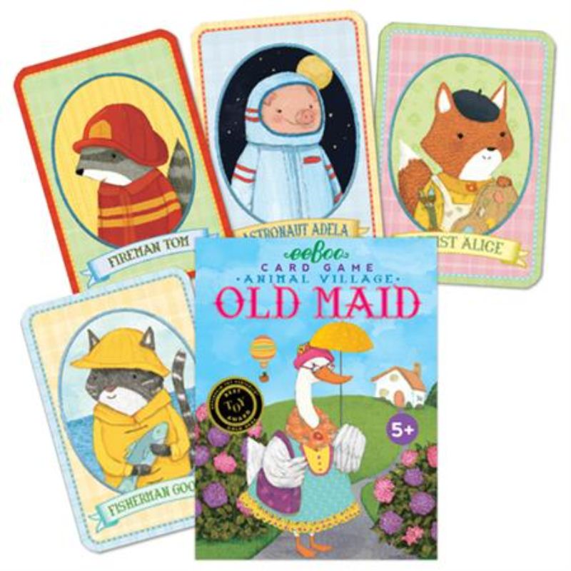 Illustrated playing cards featuring enchanting animals for kids, designed for fun, education, and eco-friendliness.