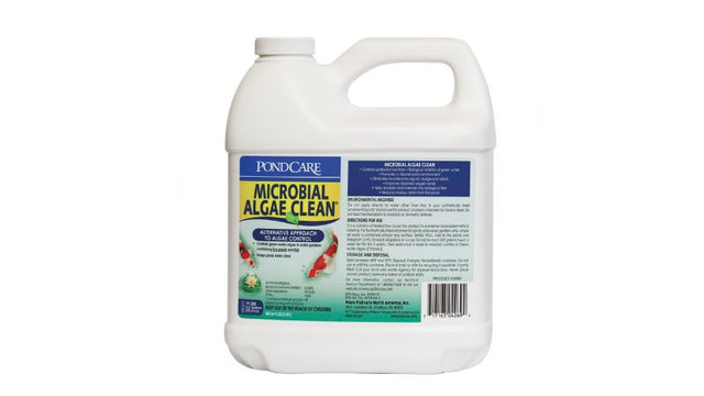 Aquatic API Pond Microbial Algae Clean (1.89L) for clear ponds, safe algae control for koi and goldfish without harming aquatic life.