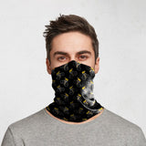 Versatile 50cm neck scarf face covering for cyclists, made from lightweight, breathable polyester for comfort and protection.