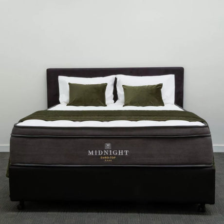 Euro Top Mattress featuring a 300mm profile, pocket coil springs, and anti-allergy stretch-knit for superior comfort and support.