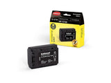 Hahnel HL-XZ100 battery for Sony cameras, 2000mAh capacity, eco-friendly packaging, perfect for photographers on the go.