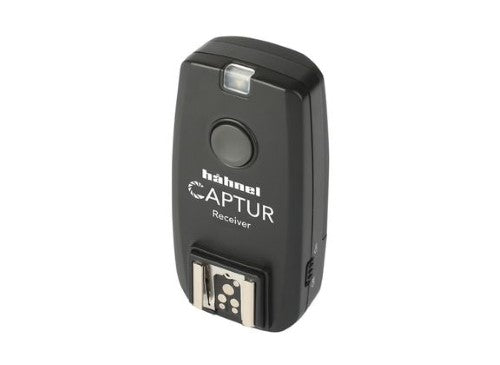 HAHNEL CAPTUR RECEIVER for Olympus and Panasonic cameras, enabling wireless flash triggering for creative photography.