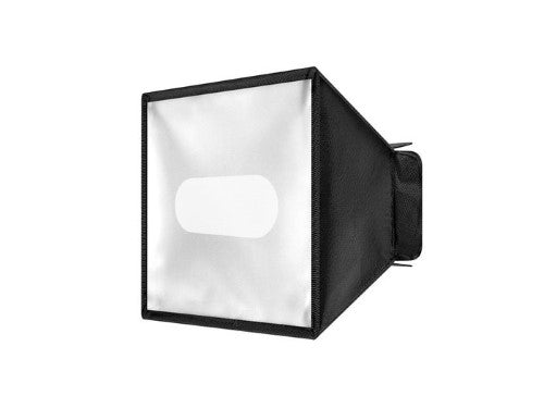 HAHNEL MODULE SOFTBOX for photographers, featuring a magnetic clamp for easy attachment and diffused lighting for stunning images.