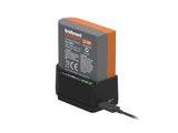 Compact Hahnel Modus MD1 MKII Charger for efficient powering of camera gear via USB or mains, ideal for photographers on-the-go.