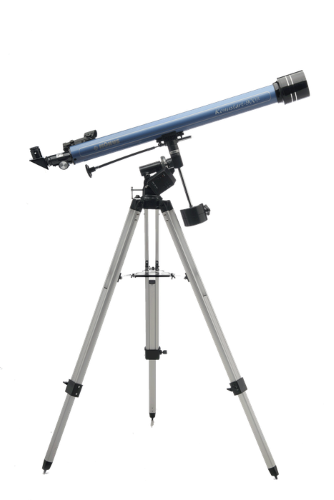 KONUSTART 900B telescope showcasing a 60mm aperture, equatorial mount, and smartphone adapter for stargazing adventures.