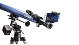 KONUSTART 900B telescope with 60mm aperture, R.A. motor, two eyepieces, and smartphone adapter for stargazing adventures.