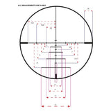 KONUSPRO 550 rifle scope with 3-9x40 magnification, engraved ballistic reticle, waterproof and shockproof design.