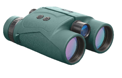 KONUSRANGE 10X42 RANGEFINDING BINOCULARS with laser rangefinder, measuring up to 1200 meters, ideal for outdoor adventures.