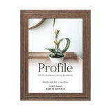 Elegant Deluxe Chestnut 5x7 picture frame featuring eco-friendly materials, genuine glass, and acid-free matboard for lasting display.