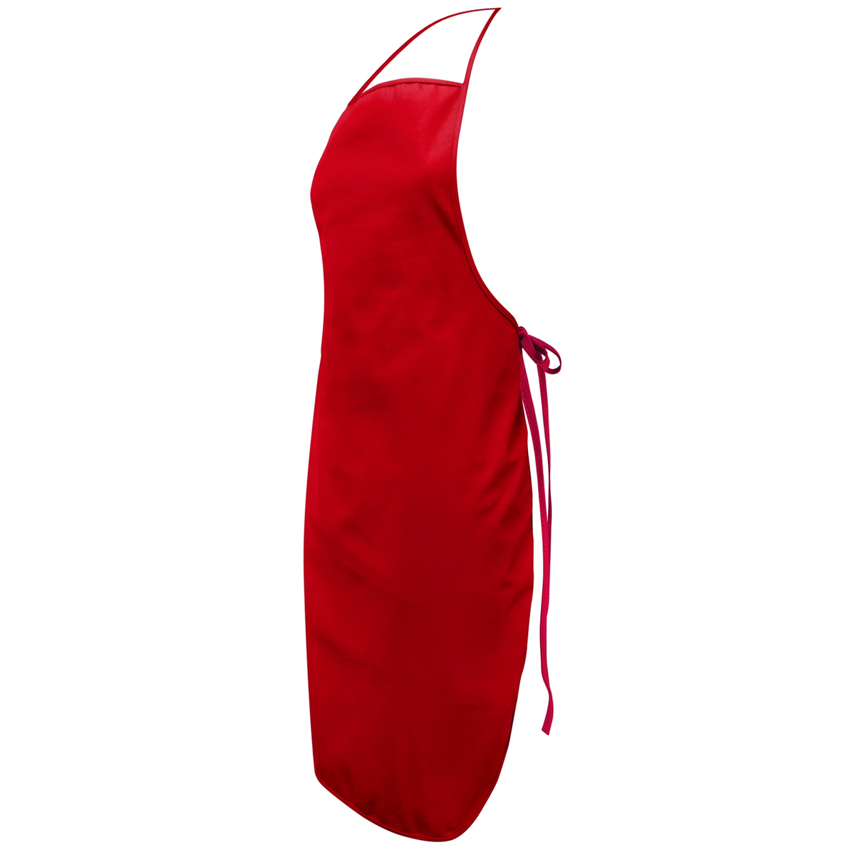 Vibrant red bib apron set of 6 made from durable 180gsm cotton twill, perfect for cooking and crafting.