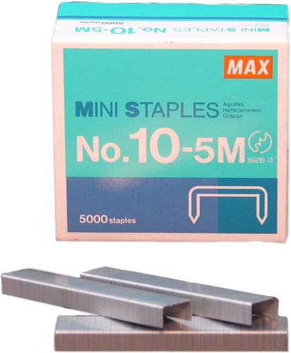 Box of 5000 HD10D 5mm staples for reliable, heavy-duty stapling, ensuring smooth performance without jams.