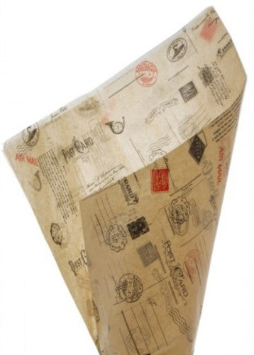Natural tissue paper with bold dots, 50x70cm, 100 sheets, eco-friendly, perfect for wrapping and DIY projects.