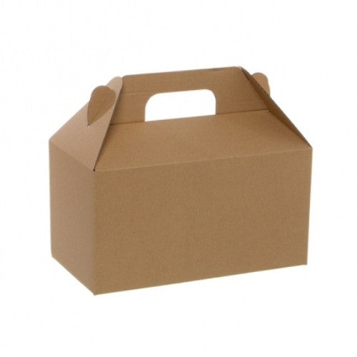 Gift Box - Gable Flat Packed - Large (Brown Kraft)