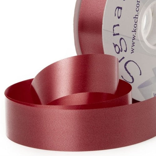 Economy Tear Ribbon in Burgundy, 30mm x 91m, perfect for elegant gift wrapping and DIY crafts. Durable, user-friendly, and stylish.