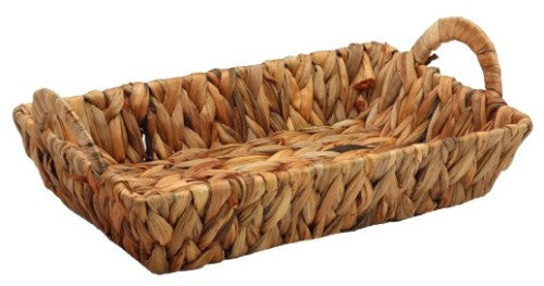 Hyacinth Rectangle Basket: Elegant natural storage solution for organizing home essentials, perfect for any decor style.
