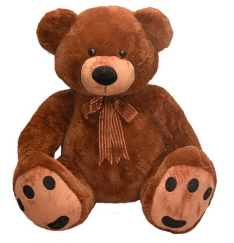 Oversized brown Roly Bear soft toy, 125cm, perfect for hugs, cuddles, and imaginative play for kids of all ages.