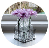 Lavender silk Gerbera flower, 55cm tall, perfect for weddings or home decor, with a lifelike appearance and durability.