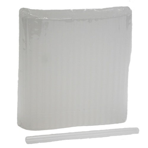 Clear Gerbera tubes in a 100-pack, designed to support stems and prevent drooping for vibrant floral displays.