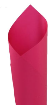 Vibrant fuchsia gift wrap sheets, 50cm x 60cm, durable 65 microns, pack of 100 for elegant presentations on any occasion.