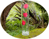 Sleek 40cm cylinder vase with a polished finish, perfect for fresh flowers or dried arrangements, enhancing any decor.