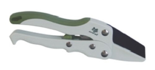 Compact ratchet pruner (20cm) with ergonomic handle for easy, precise cutting of branches up to 2.5cm in diameter.