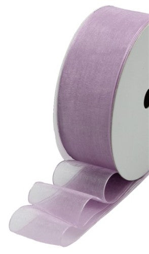 Gorgeous Organza Bound Ribbon (Purple)