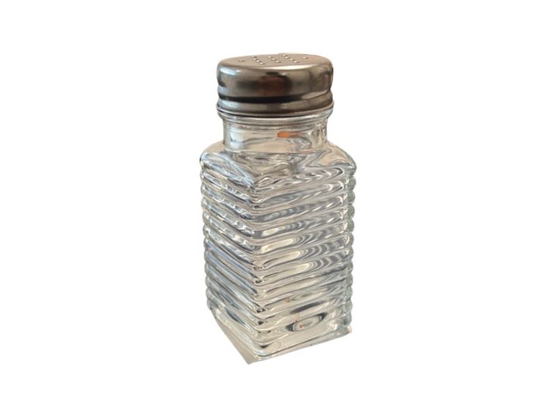 Set of 72 MAX Brand 70ml glass spice jars for stylish kitchen organization and freshness retention.