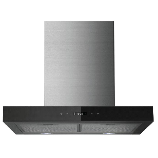 Sleek Midea T-Shape Rangehood 60cm with touch control, 3 speeds, powerful airflow, and modern glass-stainless steel design.