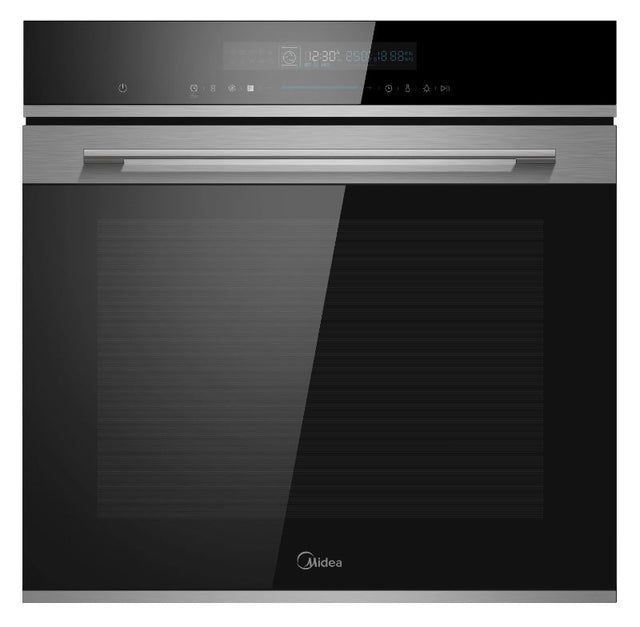 Midea 14 Functions Oven 7NA30T1 with steam assist, 72L capacity, modern design, touch control, and even heat distribution.