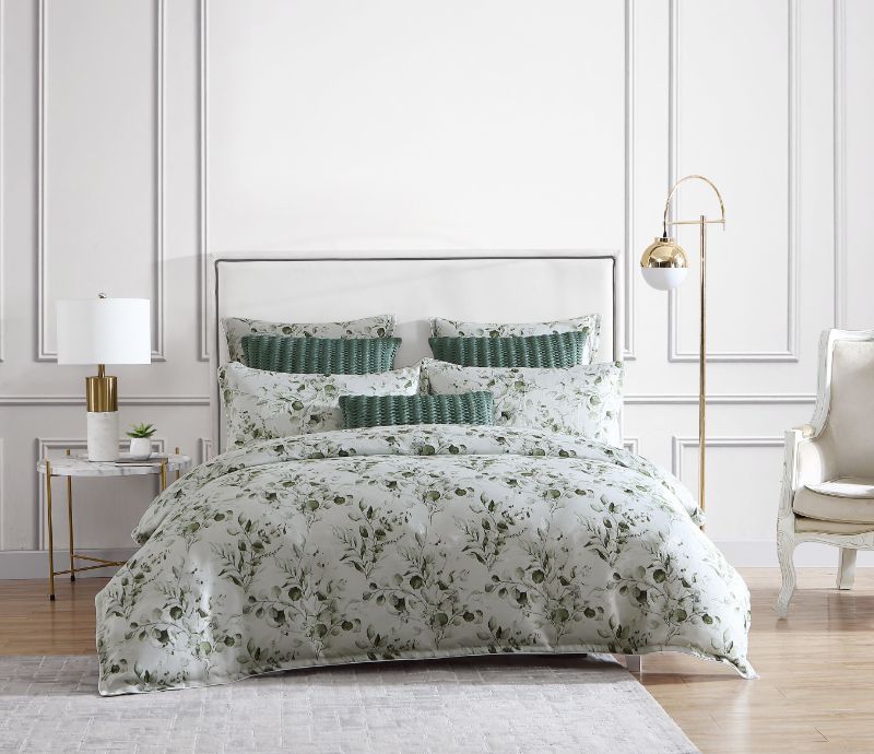 King Duvet Cover - Set - Asher Green - (PRIVATE COLLECTION)