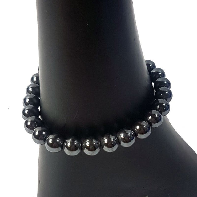 Set of 3 elegant 8mm Obsidian bead bracelets, offering luxury and spiritual wellness in versatile black gemstone design.