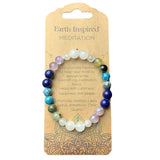 Set of 3 meditation bracelets featuring natural stones for inner peace and enhanced focus during mindfulness practices.