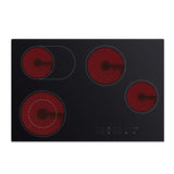 Sleek Midea MC-HF726 ceramic cooktop with touch controls, 4 burners, safety features, and stylish design for modern kitchens.