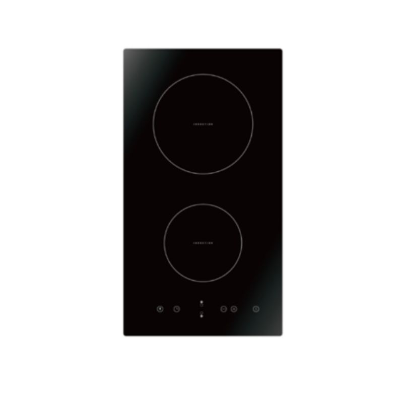 2-zone Midea induction cooktop with touch control, 3500W, 99-min timer, child lock, and sleek design for compact spaces.