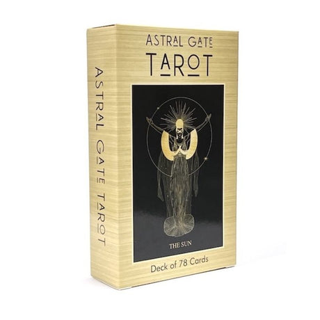 Astral Gate Tarot Deck featuring 78 beautifully illustrated cards for intuitive readings and spiritual exploration.