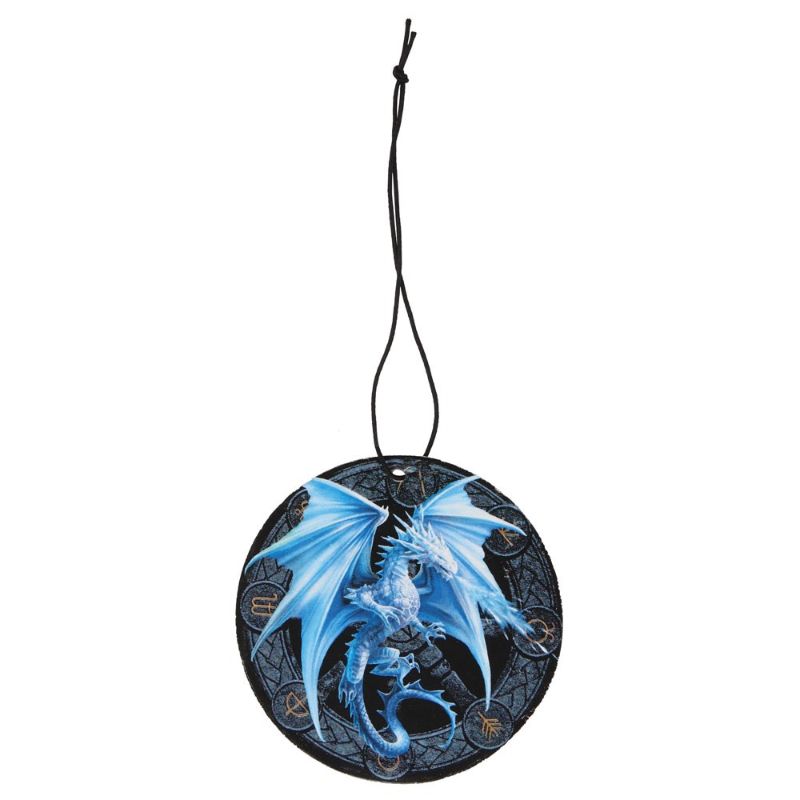 Cinnamon-scented air freshener featuring 'Yule' dragon artwork by Anne Stokes; perfect for a cozy, festive atmosphere.