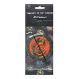 Beltane Dragon Musk Scented Air Freshener featuring vibrant dragon artwork, perfect for creating a mystical and inviting atmosphere.