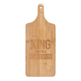Handcrafted bamboo chopping board, 46x19 cm, ideal for food prep and serving, perfect Father's Day gift for culinary enthusiasts.