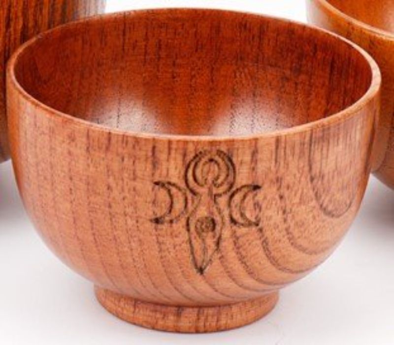 Enchanting 11.5cm Magic Bowl featuring a spiral goddess design, perfect for rituals, crystal storage, and enhancing your spiritual space.