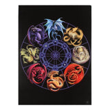 Large canvas plaque featuring vibrant 'Dragon of the Sabbats' artwork by Anne Stokes, perfect for fantasy art lovers.